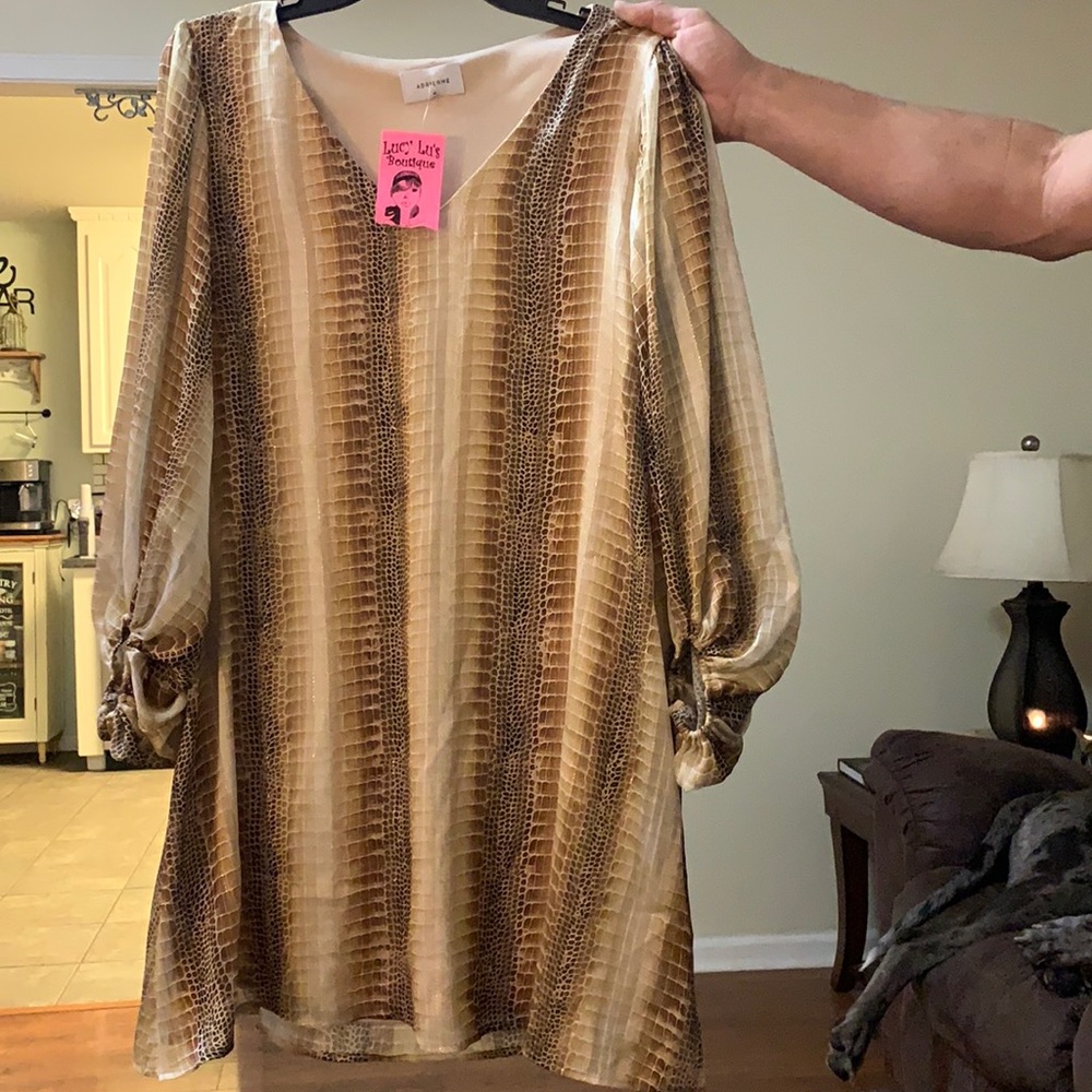 BNWT crocodile print dress